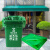 威佳彩色环卫分类垃圾袋加厚厨余垃圾袋平口塑料袋 绿色80*100cm50只【适用80L桶】