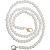 仁聚益克莱朵10MM珍珠链条手工包编织包斜挎包搭配珍珠包带手提包配件单 斜跨 银色100厘米