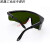 激光护目镜 1064nm激光打标机雕刻机防护眼镜镭雕切割焊接护目镜 百叶窗墨绿镜片(加厚)+眼镜袋
