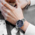 西铁城（CITIZEN）光动能三眼计时深蓝表盘钢带商务男士手表AT2140 AT2140-55E