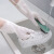 谋福 耐用型手套 防水加长清洁手套 厨房洗碗洗衣服 束口单层 M 