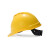 梅思安ABS豪华型有孔安全帽超爱戴帽衬PVC吸汗带四点式下颏带黄色1顶