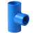 联塑pvc变径三通给水管自来水管材蓝色配件90度异径三通20变25 50*40