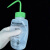 进口料塑料洗瓶彩色塑料清洗瓶吹气瓶弯管弯头冲洗瓶清安全洗瓶丙酮乙醇甲醇 广口洗瓶500ml（绿盖）