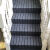 楼梯踏步垫免胶自粘防滑大理石瓷砖实木台阶地毯地垫 纯黑色 55*20+3魔术扣型