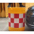 滚塑水马防撞桶圆柱形塑料隔离桶高速路口道路交通注水反光警示墩 加厚款滚塑防撞桶900*920(红白反光膜)