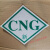 定制适用汽车CNG标识贴反光标识LNGLPG标签贴膜燃气车反光标志122 LNG大号一张