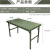 兵泽 钢质野营野外桌椅便携折叠手提钢桌1.2*0.6m 桌椅组合
