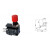 小型 微动开关CMV100D/101D102D103D104D105D106D 10A CSAQ-D 10A带按钮红色