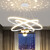 欧普灯普客厅吊灯灯饰轻奢北欧吊灯具新中式星空卧室餐厅吊灯 铝材黑色2圈3球(60+80CM)+三色