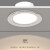 帛瑞科LED筒灯嵌入式家用桶灯天花灯孔灯客厅家用卧室过道射灯 白+黑（三色变光）加厚款