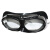 惠利得拍二发三防护眼镜护目镜打磨防尘防风沙劳保眼镜风镜玻璃镜片 黑色海绵玻璃眼镜