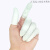 斯特龙一次性乳胶手指套工业用手指套无尘防滑防护美容足疗手指套 白色(进口)100g/约200个