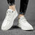 豹瑟（BAOSE）男鞋子2021夏季新款小白鞋男款潮流百搭透多运动好走路 主图款米绿 (脚宽脚胖拍大一码) 43