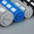 科威顿定制气动电磁阀塑料消声器黑色蓝色PSL06分1寸接头 蓝色塑料1/8  1分