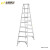 金锚 欧标铝合金双侧梯子工业梯子AO31-208工程梯人字梯展开高度2.56米