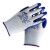 星宇N518丁腈耐磨耐油手套 12双 蓝色 耐弱酸碱防滑透气13针尼龙工地劳保手套 定制