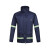 安美尚（ams)T093A双层加厚户外雨衣雨裤套装环卫绿化工程消防藏青色XXL码定做1套（2套起订）