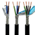 中速运动信号控制线EVVP2 3 4芯高柔性拖链自动化设备屏蔽电缆线 EVVP2*0.75平方 黑色1米
