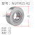 NATR8加厚重载支撑中心架滚轮滚针轴承NUTR内径10 12 15 17 20 25 NUTR15尺寸 内15外35高19