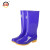 上海牌女士高筒雨靴 防滑耐磨雨鞋防水鞋 时尚舒适PVC/EVA雨鞋 户外防水防滑雨靴 SH301 紫色 41