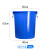 帕达曼 大号圆桶 塑料水桶加厚储水桶酒店工业环卫物业垃圾桶发酵桶大容量 100升不带盖蓝色