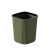 撼顿 商用轻奢卫生间大容量无盖带压圈垃圾桶 灰色20.5*16.5*24.5cm