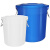 鹿色圆形垃圾桶大容量商用大号环卫户外厨房餐饮超大型无盖带盖收纳桶 160升垃圾桶(装约240斤水)