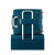 新秀丽（Samsonite）行李箱旅行箱16英寸2个直排轮湖蓝色简约时尚小巧短 Cerulean Blue