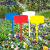 园艺标签花卉植物标签插地标牌防水园艺定制标识牌一体60cm花标签 27cm面 白