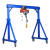 适用于移动龙门架起重可手推简易工字钢吊架行吊3吨5吨小型龙门吊可拆卸 0.5吨【高2米宽2米】