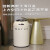 定制英国merun智能感应垃圾桶厨房卫生间大容量厕所客厅带盖 金色 8L配万向轮垃圾袋