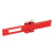 鸣驰 木工多功能划线尺 铝合金高度测量T型尺红色木工划线器测量尺 红色长款划线尺/2把 