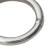 海斯迪克 HK-5120 304不锈钢实心圆环 装饰环 吊环 O型环 不锈钢圈焊接钢环 M3×50（10个）