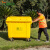 灵龙八方 医院诊所专用医疗废弃物有害物污物周转垃圾箱 660L医疗垃圾转运桶 黄色 塑料耳