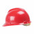 鸣固安全帽ABS材质防砸抗冲击透气工地安全帽 建筑工程施工帽 领导监理 V型常规款红色