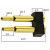 汉河  5pin塑胶pogopin大电流顶针连接器充电触点弹簧针探针A900 5PIN塑胶A972
