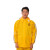 汇家 外卖黄色针织布雨衣反光成人防暴 雨衣雨裤套装  XXL