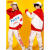 澳颜莱六一儿童啦啦队演出服中小学生运动会开幕式班服幼儿园表演服套装 少年单独上衣 130
