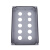 定制定制铸铝防水控制盒金属按钮盒开关急停操作盒工业防爆铸铝盒 五孔加高型(250*80*80)