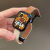 Apple苹果iwatchSE8Ultra7654321细款女拼色真皮磁吸扣手表带富盈讯 New【细款真皮磁吸扣】卡其拼米 49mm(Ultra)