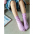 史努比（SNOOPY）儿童女袜夏季薄款袜堆堆女童溥袜子袿子配裙子凉鞋的祙子 浅蓝+黑色+深橘+白色-A12 2-15岁均码(亲子款直筒袜)