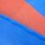 共泰 大篷布 防水防雨加厚棚布 防尘防晒防风塑料篷布 140克PE材质 蓝桔色6*18m
