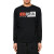 迪赛（DIESEL）男装 男士棉质撞色徽标图案长袖T恤衫 A00351 0091A 900 黑色 XL