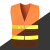 诺瑞斯安反光背心工地施工反光马甲环卫骑行安全马夹印字免费logo 橙色（布面简约款） 均码