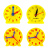 钟表模型小学教具二年级小学生一年级大号学生用儿童幼儿园二针联 10cm两针联动(12小时)