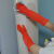 好工邦加长乳胶手套 橡胶耐用手套 10双/包 45cm特厚型红色