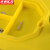 京洲实邦 手提五金工具箱多功能塑料收纳箱零件收纳盒【17寸加厚黄色】ZJ-4102