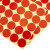 海斯迪克 gnjz-1322 彩色不干胶圆点标签贴纸 分类记号贴 25mm红色（600贴）