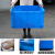 超大号周转箱 加厚塑料周转箱长方形特大号工业箱子带盖胶框储物 周转箱+盖子蓝色(有盖) 外径长宽高640*420*360